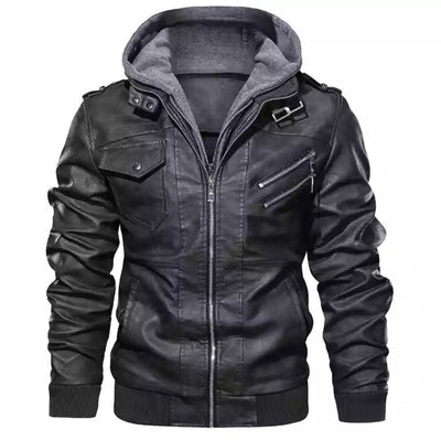 Large Size 4XL Slim Aviation Bomber Jacket Men Leather Flights Jacket Black Aviator Pilot Coats Autumn Winter New Men's Korean