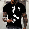 2023 New Kung Fu Star Print Tshirt  Trendy Bruce Lee 3d Print T-shirt Men's Retro Streetwear High Quality Short Sleeve T-shirt