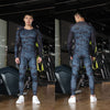 mens new outdoor fitness quick dry pants basketball elastic running fitness suit sports set track suit set men