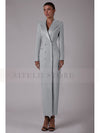 Women's Suit Long Jacket One Piece Blazer Double Breasted Formal Tuxedo Party Dress костюм женский