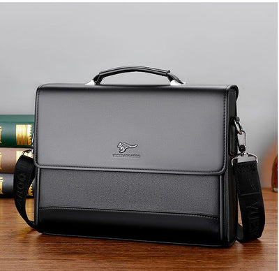 Men Laptop Bag Men's Documents Handbags Man For Tote Brand Pu 2023 Briefcase Organizer Bags Shoulder Business Leather For Male