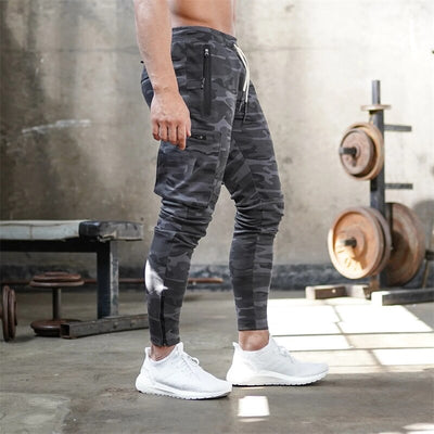 2023 Brand Men's Sports Pants Casual Multi Pocket Zipper Men's Pants Outdoor Solid Color Bodybuilding Pants Street Clothing