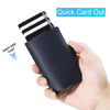 Rfid Cow Genuine Leather Wallets Men Credit Card Holder Wallet Slim Thin Mini Pop Up Smart Wallets Money Bags Male Purse Vallet