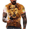 2023 Funny Animal Lion 3D Printed T-Shirt Men Women Fashion Casual Cool T Shirt Reggae Design Harajuku Streetwear Oversized Tops