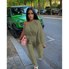 2022 Casual Streetwear Jump Suits for Women Pure Cotton Shoulder Sleeve Pockets Loose Jumpsuits Autumn Fashion Women's Clothing