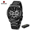 REWARD VIP New Business Watches for Men Fashion Dress Wrist Watches Stainless Steel Waterproof Luminous Date Chronograph Clock