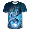 Summer Dragon 3D Printed Pattern Men's T-shirt Casual Sports O Collar Short Sleeved Shirt Hip-Hop Harajuku Oversized T Shirt 6XL
