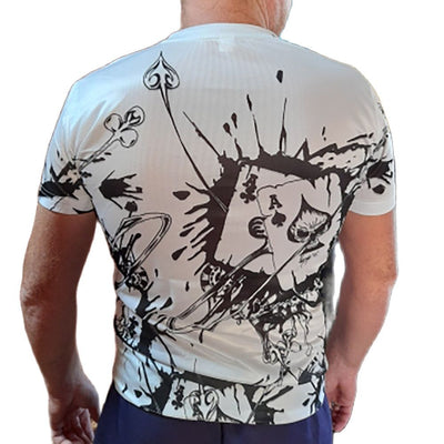 Horrible Skull Spades Poker T-Shirt Casual Men Summer 3D-Print Extra-Large T-Shirt 2022 Comfort Breathable T-Shirt Tops 110-6XL