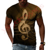 New Summer Leisure Fashion DJ Clothing Music Microphone Pattern Men T-Shirts 3D Print Hip Hop Tees Round Neck Short Sleeve Tops