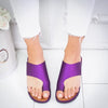 2023 Women Pu Leather Sandals Sole Orthopedic Bunion Corrector Comfy Platform Flat Plus Size 34-43 Sandalias Plataforma Mujer