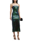 Luxury Women Cocktail Dress Sequins Sleeveless Split Sling Backless Glitter Vestidos Sexy Slim Celebrity Evening Party Dresses