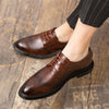 2023 Spring Gentleman Oxfords Leather Shoes Luxury Goods Men Shoes Fashion Casual Pointed Toe Formal Business Male Wedding Dress