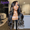 Highlight Blonde 13x4 13x6 Lace Frontal Body Wave Human Hair Wigs Ombre 30 with Black Transparent 5X5 Lace Closure Wig for Women