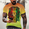 2023 Funny Animal Lion 3D Printed T-Shirt Men Women Fashion Casual Cool T Shirt Reggae Design Harajuku Streetwear Oversized Tops