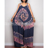 Summer New Women's Dress 2022 Vintage Street Fashion Casual Tie Dye Print Wide Leg Lace Loose Bodysuit Women