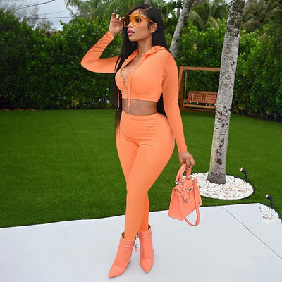 Streetwear Fall 2 Piece Set Women Hoodies Tracksuit Sweatsuit Lounge Matching Set Outfits Sport Active Wear Women Sweat Suit Set