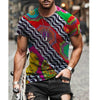 2022 Summer New Style Jesus 3D Print Retro Harajuku Ethnic Short Sleeve T-shirt O-Neck Polyester Material Men's T-shirt