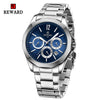 REWARD VIP New Business Watches for Men Fashion Dress Wrist Watches Stainless Steel Waterproof Luminous Date Chronograph Clock