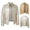 Spring and Autumn New Men's Motorcycle Jacket Gold / Silver Fashion Singer Stage Performance Dress Coats