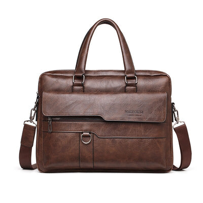Men Briefcase Bag for Documents Designer Leather Luxury Brand Men's Business Travel Bag A4 Document Organizer handbag