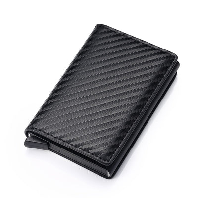 Credit Card Holder for Men Bank Cards Holders Leather RFID Wallet Mini Money Clips Business Luxury Women Small Purse