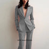 Women's Suit 2pcs Slim Fit Spike Collar Prom Party Wedding Custom Blazer Dress Evening Dresses for Prom Pants Outfit Traf Set