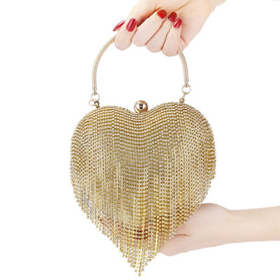 Women s Elegant Rhinestone Clutch Purse with Chain Strap for Evening Party Wedding Sparkling Crystal Diamond Handbag Dress