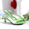 Fashion Peep Toe Pumps Ladies Wedges Transparent High Heels Woman Slingbacks Buckle Shoes Female Solid Footwear Summer