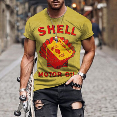 2022 Summer Men's New Shirt 3D Printing Personality Trend Youth Casual Top Summer Light and Breathable Large Size T-shirt