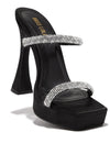 2022 NEW Women's Sandals High Heels Sandals Fashion Summer Shoes Strap Sandals Comfortable Fast Rhinestones Sandalias Mujer