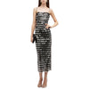 Luxury Women Cocktail Dress Sequins Sleeveless Split Sling Backless Glitter Vestidos Sexy Slim Celebrity Evening Party Dresses