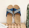 Couple Indoor Home Linen Summer Cotton and Linen Thickened Slippers House Sandals Men Light Cool Floor Hemp Shoes Women Y