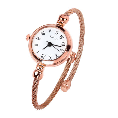 Women's Fashion Exquisite Roma Retro Watches Elegant Ladies Design Small Wristwatches Vintage Stainless Steel Female Dress Watch