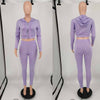 Streetwear Fall 2 Piece Set Women Hoodies Tracksuit Sweatsuit Lounge Matching Set Outfits Sport Active Wear Women Sweat Suit Set