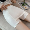Women Seamless Double Layer Safety Pants Tummy Control Butt Lifting Workout Fitness Running Under Dress Slip Shorts Elastic High