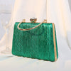 European And American New Handheld Dinner Bag Pleated Banquet Bag Dress Women's Small Square Bag Fashion Handheld Bag For Women