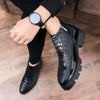 Male Patent Leather Moccasins Shoes High Top Italian Formal Dress Brogue Oxford Wedding Business Shoes Boots 2022