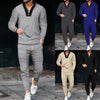 Custom Logo Slim Fit Sweatsuit Long Sleeve Two Piece Set Mens Casual Track Suit Sports Wear Jogger 2 Piece Set Outfits