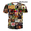 Women/Mens T Shirt Bob Marley Legend Reggae 3D Print T-Shirt Summer Casual Tees