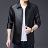 Crocodile brand slim leather jacket coat Men Business Casual Autumn winter new Dress windbreaker mens Blazer faux leather jacket