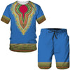 Fashion Funny Harajuku Summer Clothes For Men Leisure O-neck Short Sleeve Tees Set Outdoor Sports Top Shorts 2 Piece Outfit Sets