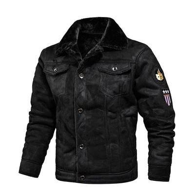 Large Size 4XL Racing fashion new style Jacket Men Leather Flights Jacket Black Aviator Pilot Coats Autumn Winter New Men's