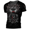 Japanese Samurai Print Tshirts for Men O-neck Short Sleeve Tops Funny Horror Men's T-shirts Clothing 2022 Fashion Streetwear Tee