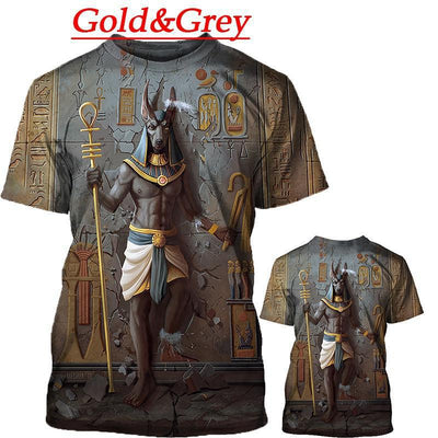 CLOOCL Brand T-shirt Ancient Egypt Gods T-shirts 3D Print Goddesses Pharaoh Tee Shirt Summer Men Women Short Sleeve Street Tops