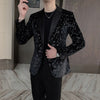 2023 Luxury Sequin Design Men Blazers Singer Stage Suit Jacket Wedding Business Casual Dress Coat Blazer Masculino Veste Homme