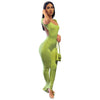 2022 Summer Fashion Jump Suits for Women Solid Color Backless Slit Small Micro Horn Slim  Sexy Jumpsuit Clubwear