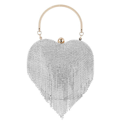 Women s Elegant Rhinestone Clutch Purse with Chain Strap for Evening Party Wedding Sparkling Crystal Diamond Handbag Dress