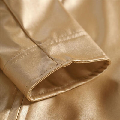 Spring and Autumn New Men's Motorcycle Jacket Gold / Silver Fashion Singer Stage Performance Dress Coats