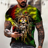 2023 Funny Animal Lion 3D Printed T-Shirt Men Women Fashion Casual Cool T Shirt Reggae Design Harajuku Streetwear Oversized Tops