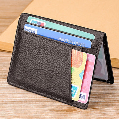 Super Slim Soft Wallet Solid Mini Credit Card Holder Multi Slots Coin Purse Wallet Pu Leather Purse Card Holders Men Wallet